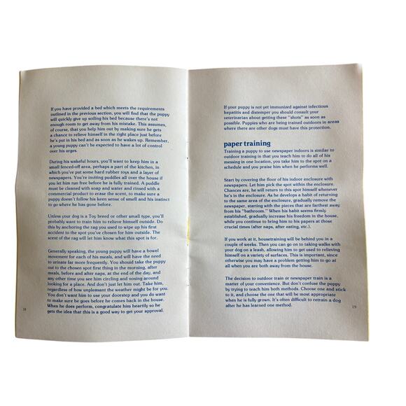 Puppy Care Book Gaines Dog Food Advertisement VTG 1977 General Mills Paperback - Picture 4 of 6